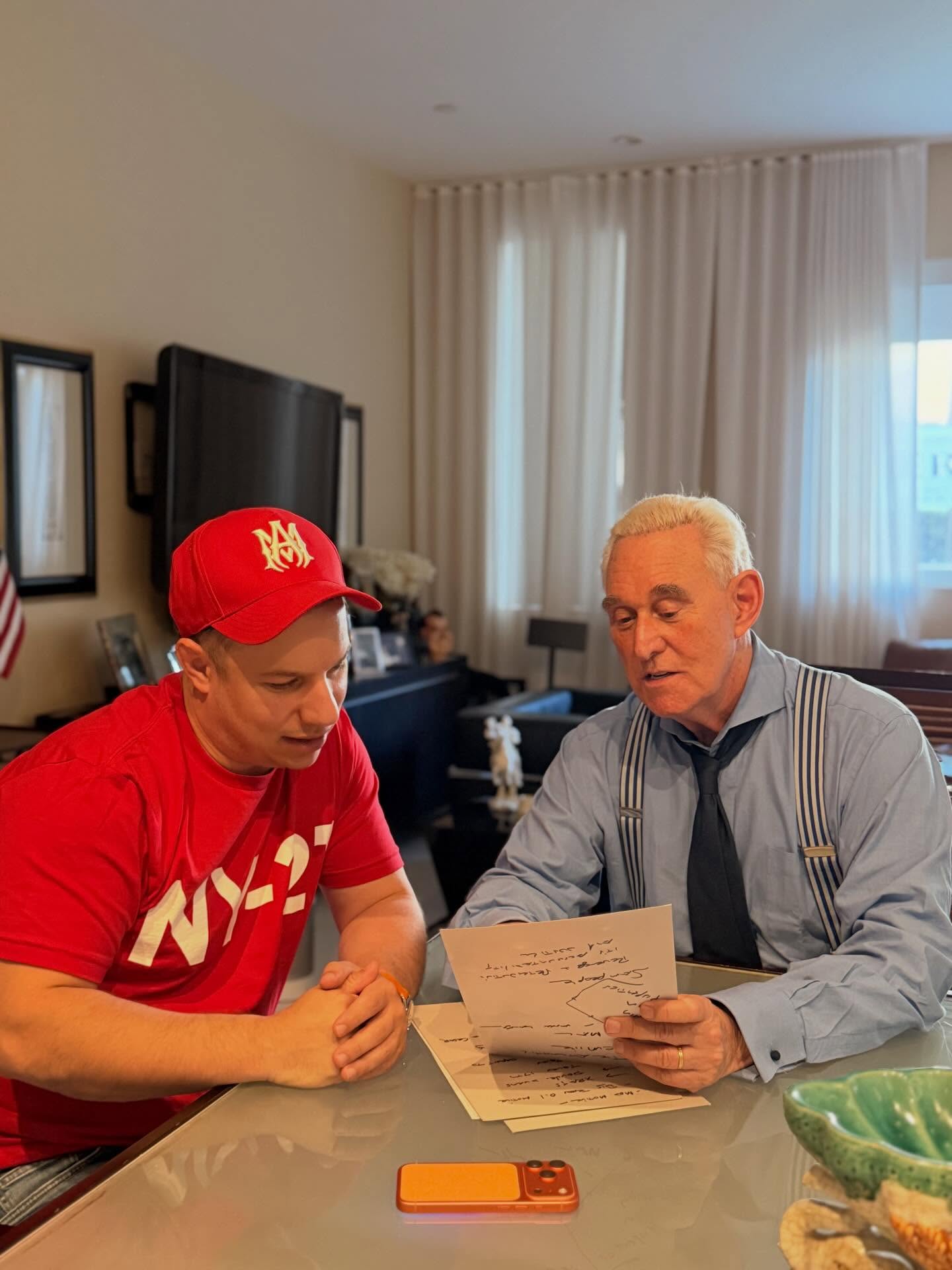 Anthony Constantino with Roger Stone